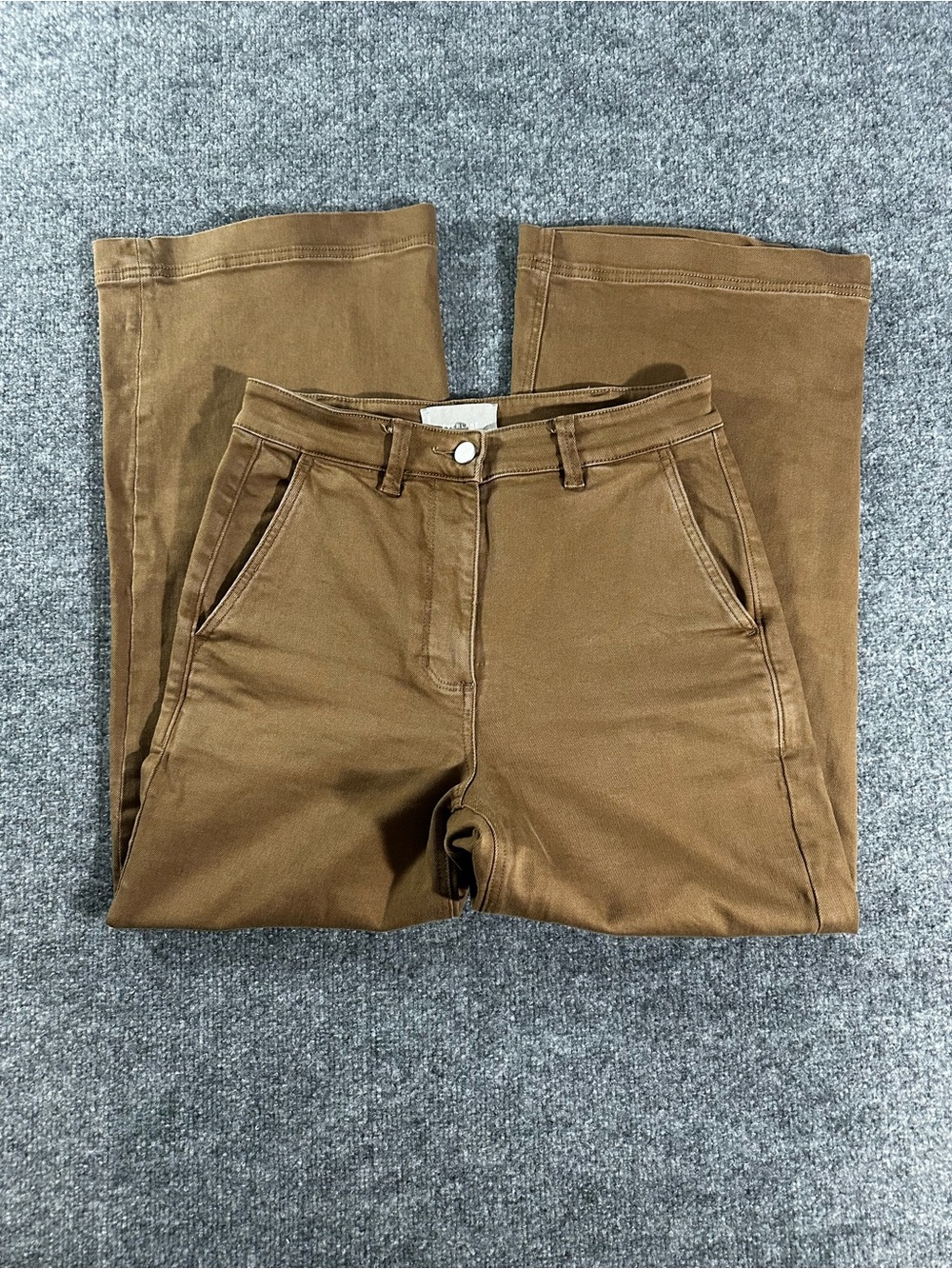 Everlane Way High Wide-Leg Pants in Brown